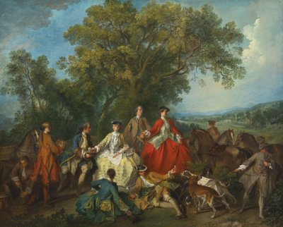 Picnic after the Hunt, c.1735-40 by Nicolas Lancret